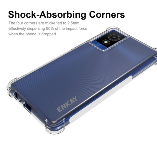 For TCL 501 4G ENKAY Hat-Prince Transparent TPU Shockproof Phone Case - TCL by ENKAY | Online Shopping UK | buy2fix