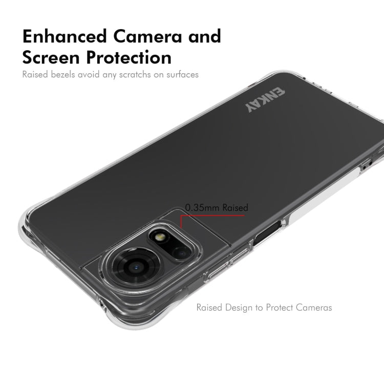 For TCL 50 LE 4G ENKAY Hat-Prince Transparent TPU Shockproof Phone Case - TCL by ENKAY | Online Shopping UK | buy2fix