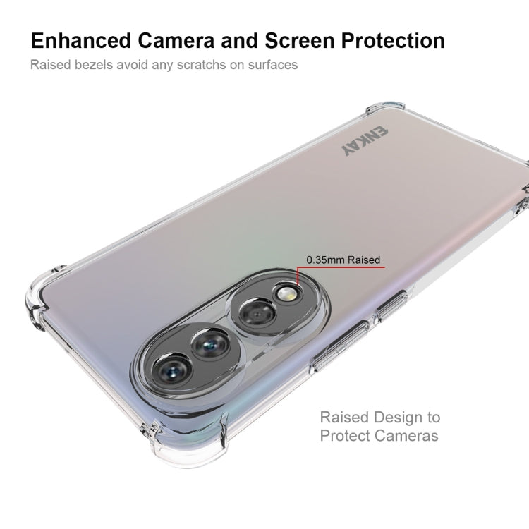 For Honor 90 ENKAY Hat-Prince Transparent TPU Shockproof Phone Case - Honor Cases by ENKAY | Online Shopping UK | buy2fix