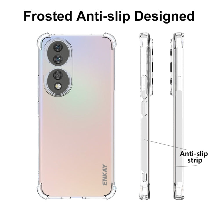 For Honor 90 ENKAY Hat-Prince Transparent TPU Shockproof Phone Case - Honor Cases by ENKAY | Online Shopping UK | buy2fix