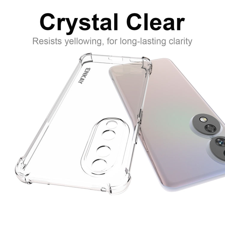 For Honor 90 ENKAY Hat-Prince Transparent TPU Shockproof Phone Case - Honor Cases by ENKAY | Online Shopping UK | buy2fix