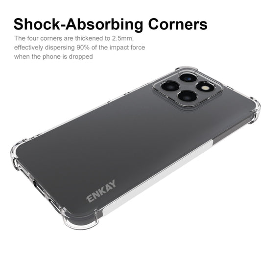 For Honor X6a 4G ENKAY Hat-Prince Transparent TPU Shockproof Phone Case by ENKAY