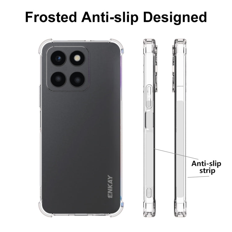 For Honor X6a 4G ENKAY Hat-Prince Transparent TPU Shockproof Phone Case - Honor Cases by ENKAY | Online Shopping UK | buy2fix