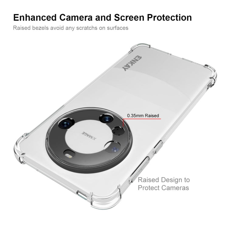 For Huawei Mate 60 Pro ENKAY Hat-Prince Transparent TPU Shockproof Phone Case - Huawei Cases by ENKAY | Online Shopping UK | buy2fix