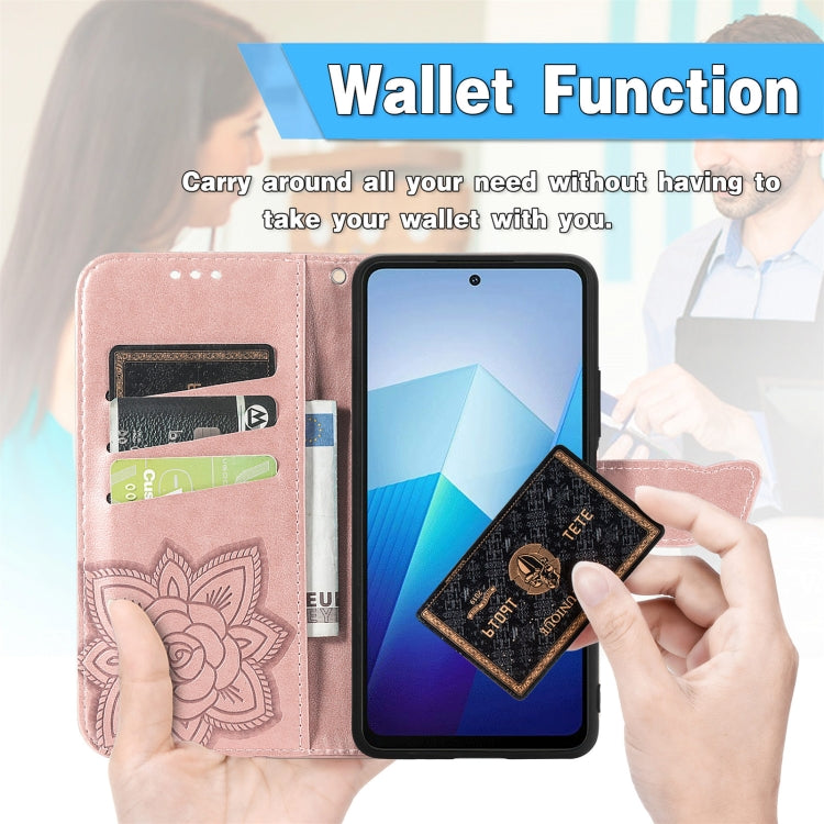 For vivo X100 Butterfly Love Flower Embossed Leather Phone Case(Lavender) - vivo Cases by imak | Online Shopping UK | buy2fix