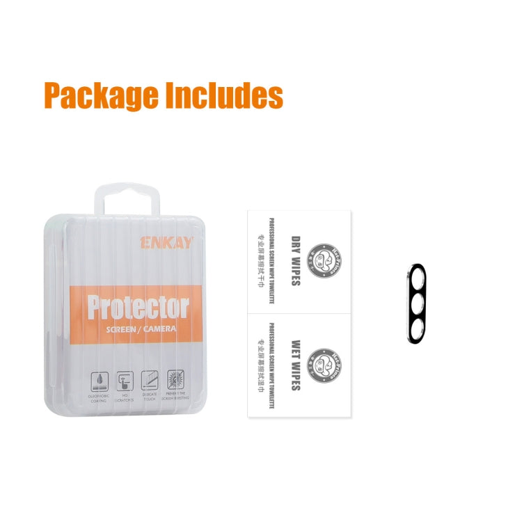 For Samsung Galaxy A55 ENKAY Hat-Prince 9H Rear Camera Lens Tempered Glass Film(Black) by ENKAY