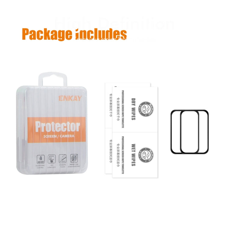 For Redmi Band 3 2pcs ENKAY ENKAY 3D Full Coverage Soft PC Edge PMMA HD Screen Film - Screen Protector by ENKAY | Online Shopping UK | buy2fix