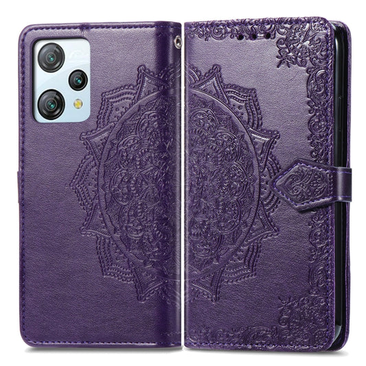 For Blackview A53 Mandala Flower Embossed Leather Phone Case(Purple) by buy2fix