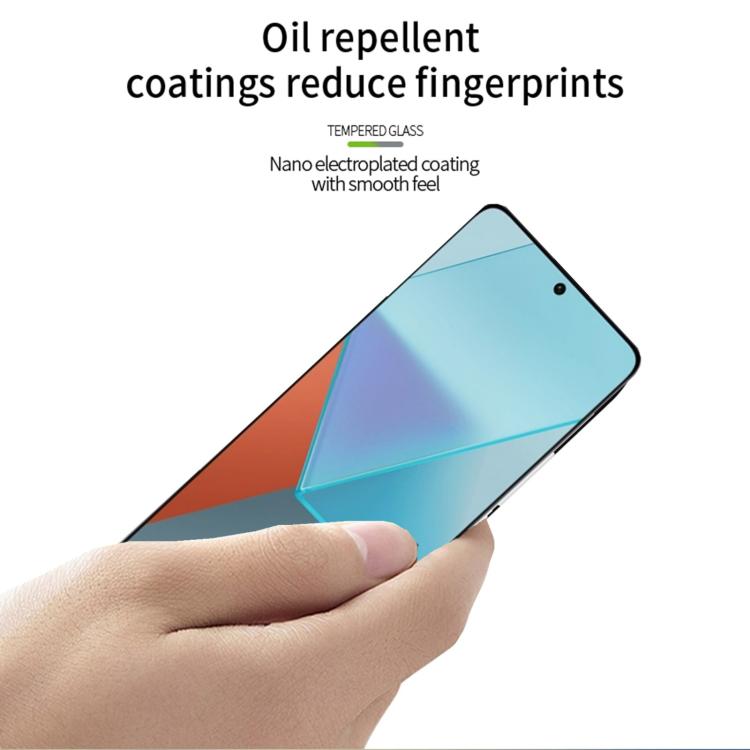 For Xiaomi Redmi Note 13 Pro+ PINWUYO 9H 3D Hot Bending Tempered Glass Film(Black) - by PINWUYO | Online Shopping UK | buy2fix