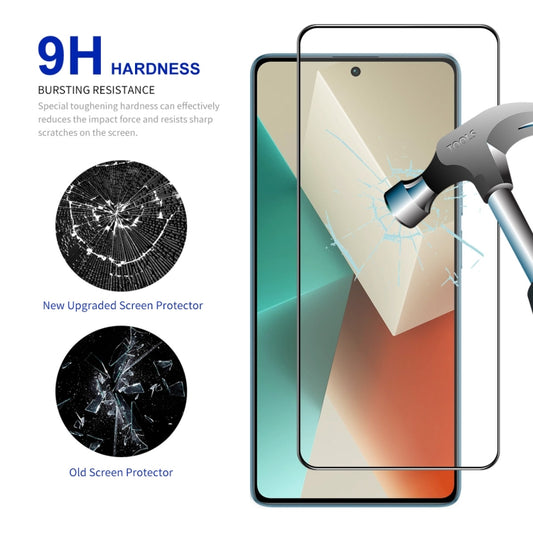 For Redmi Note 13 / Note 13 Pro 10pcs ENKAY Hat-Prince Full Glue High Aluminum-silicon Tempered Glass Film by ENKAY