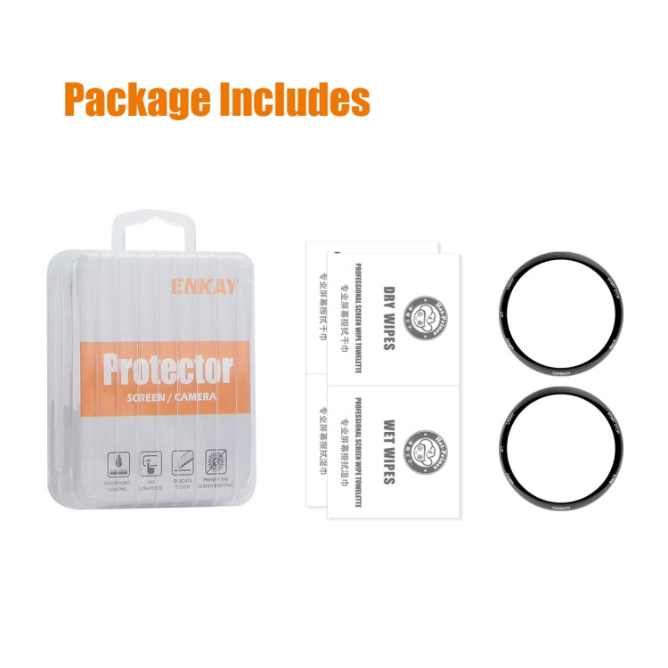 For Garmin Forerunner 265 2pcs ENKAY 3D Full Coverage Soft PC Edge PMMA HD Screen Protector Film by ENKAY