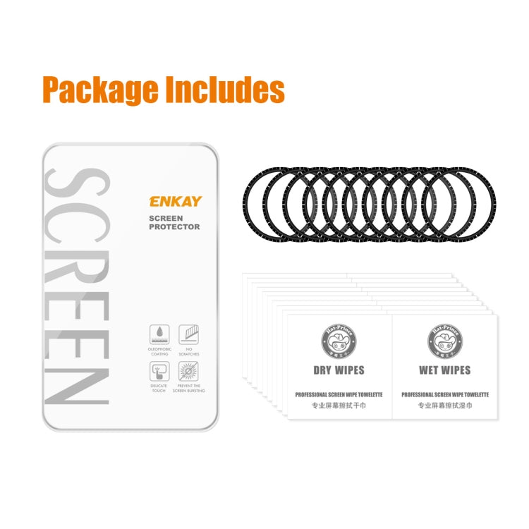 For Garmin Forerunner 945 10pcs ENKAY 3D Full Coverage Soft PC Edge PMMA HD Screen Protector Film by ENKAY