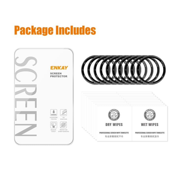 For Garmin Forerunner 158 10pcs ENKAY 3D Full Coverage Soft PC Edge PMMA HD Screen Protector Film by ENKAY