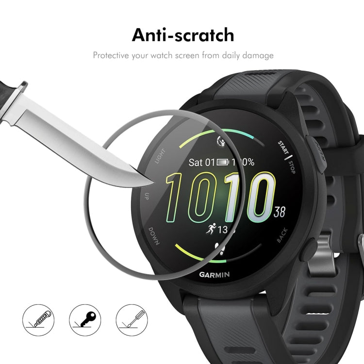 For Garmin Forerunner 165 / 165 Music 10pcs ENKAY 3D Full Coverage Soft PC Edge PMMA HD Screen Protector Film - Screen Protector by ENKAY | Online Shopping UK | buy2fix