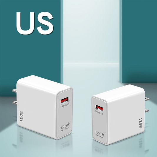 120W USB Super Fast Charging Charger, Plug Size:US Plug by buy2fix