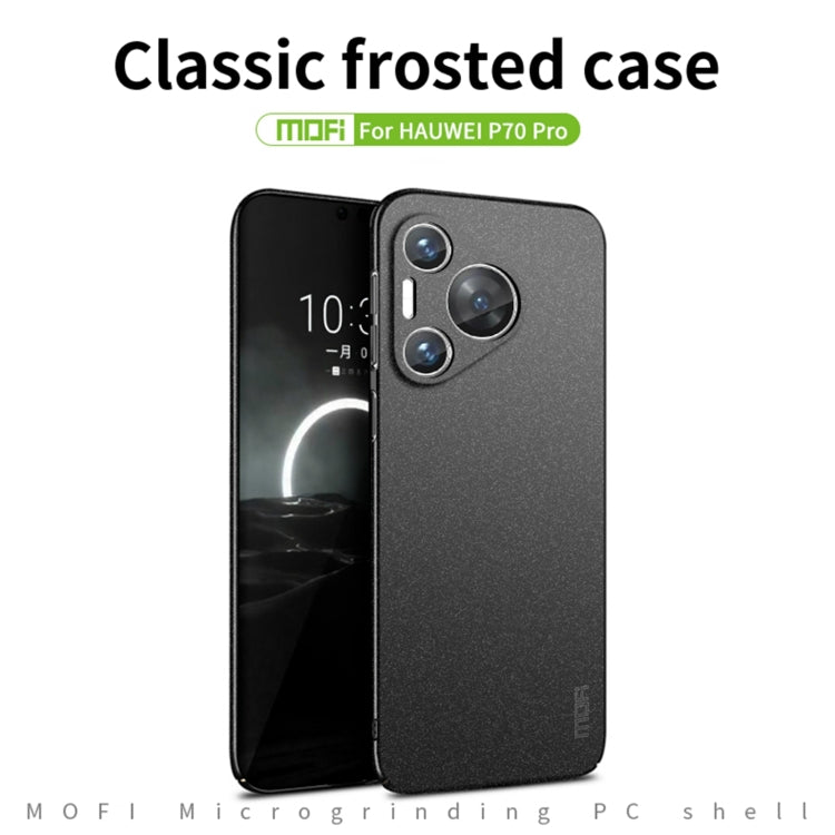 For Huawei Pura 70 Pro MOFI Fandun Series Frosted PC Ultra-thin All-inclusive Phone Case(Black) - Huawei Cases by MOFI | Online Shopping UK | buy2fix