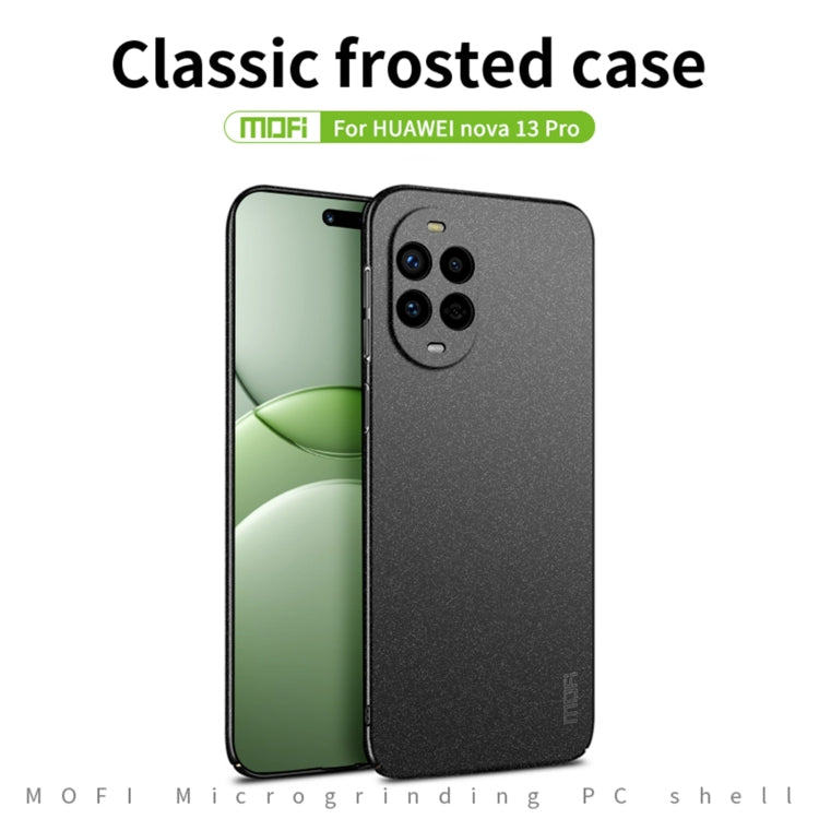 For Huawei nova 13 Pro MOFI Fandun Series Frosted PC Ultra-thin All-inclusive Phone Case(Black) - Huawei Cases by MOFI | Online Shopping UK | buy2fix