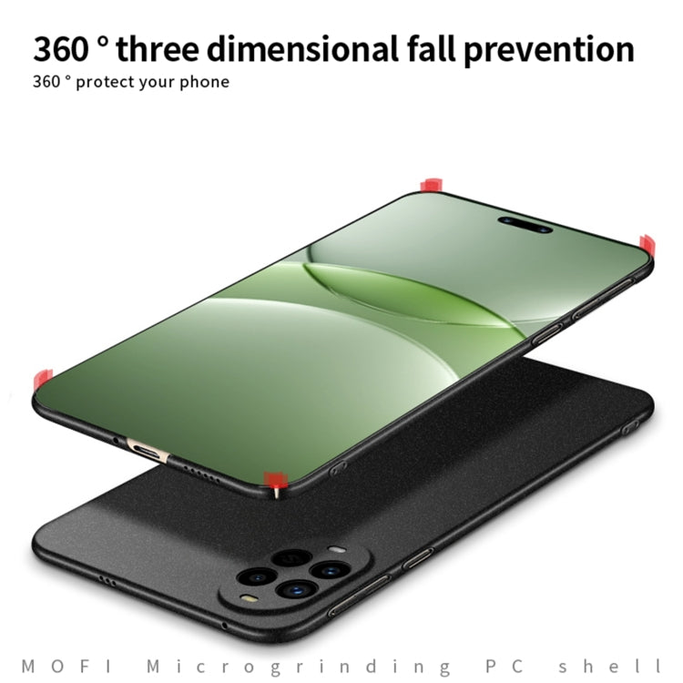 For Huawei nova 13 Pro MOFI Fandun Series Frosted PC Ultra-thin All-inclusive Phone Case(Black) - Huawei Cases by MOFI | Online Shopping UK | buy2fix