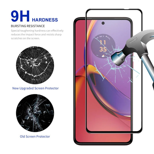 For Motorola Moto G84 5pcs ENKAY Full Glue High Aluminum-silicon Tempered Glass Film by ENKAY