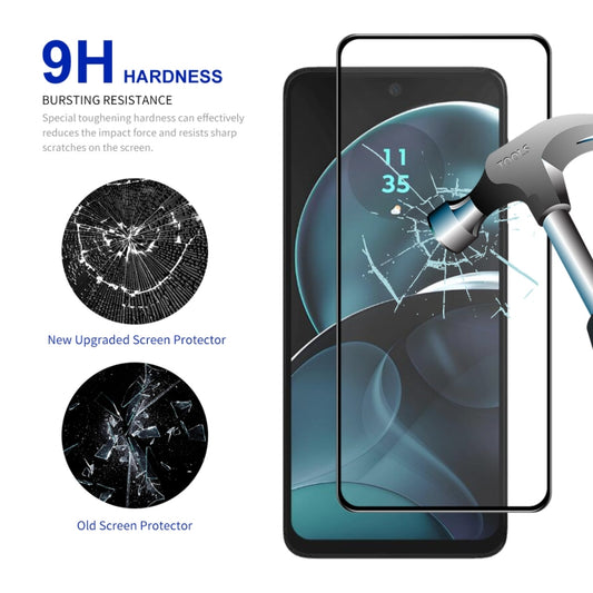 For Motorola Moto G14 10pcs ENKAY Full Glue High Aluminum-silicon Tempered Glass Film by ENKAY