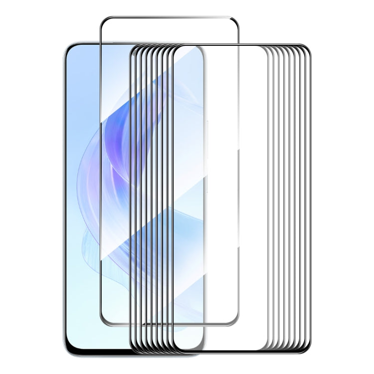 For Honor Play7T Pro / X50i / X40i 10pcs ENKAY Hat-Prince Full Glue High Aluminum-silicon Tempered Glass Film - Honor Tempered Glass by ENKAY | Online Shopping UK | buy2fix