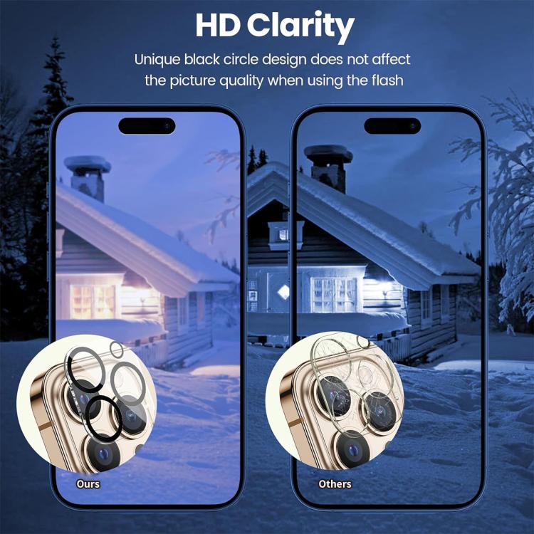 For iPhone 16 Pro / 16 Pro Max ENKAY Hat-Prince 9H Rear Camera Lens Tempered Glass Film - iPhone 16 Pro Max Tempered Glass by ENKAY | Online Shopping UK | buy2fix