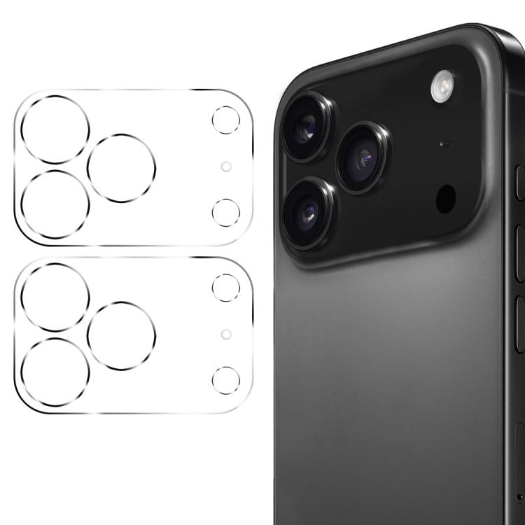 For iPhone 17 Pro 2pcs ENKAY Hat-Prince 9H Rear Camera Lens Tempered Glass Film - iPhone 17 Pro Tempered Glass by ENKAY | Online Shopping UK | buy2fix