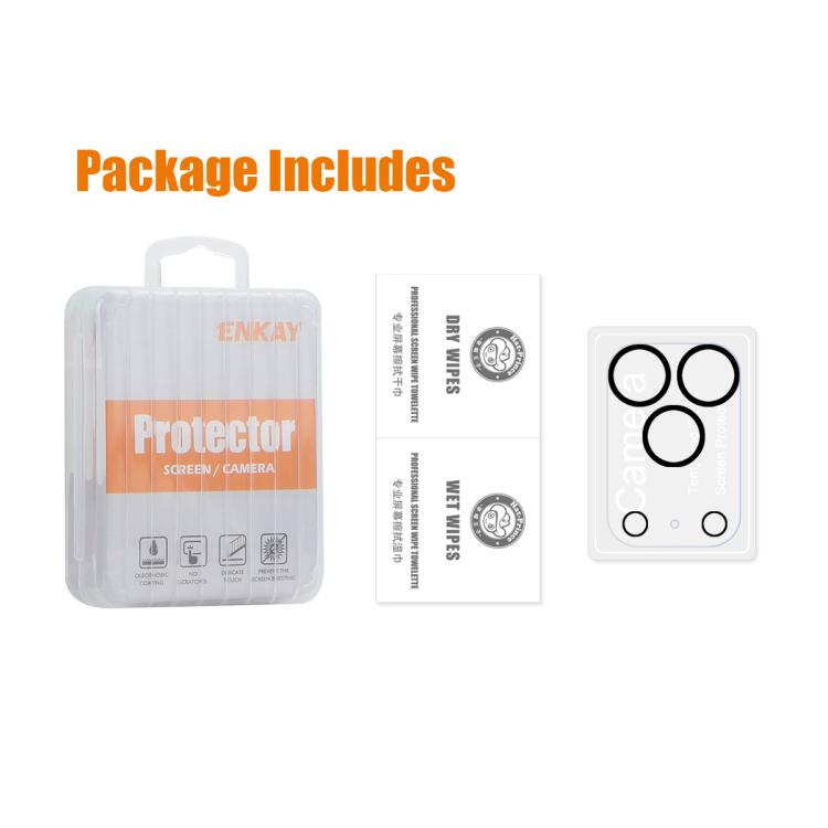 For iPhone 17 Pro Max ENKAY Hat-Prince 9H Rear Camera Lens Tempered Glass Film - iPhone 17 Pro Max Tempered Glass by ENKAY | Online Shopping UK | buy2fix