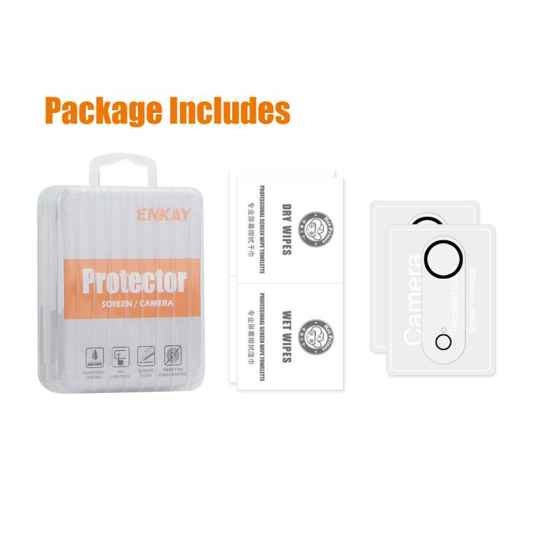 For iPhone 17 Air 2pcs ENKAY Hat-Prince 9H Rear Camera Lens Tempered Glass Film - iPhone 17 Air Tempered Glass by ENKAY | Online Shopping UK | buy2fix