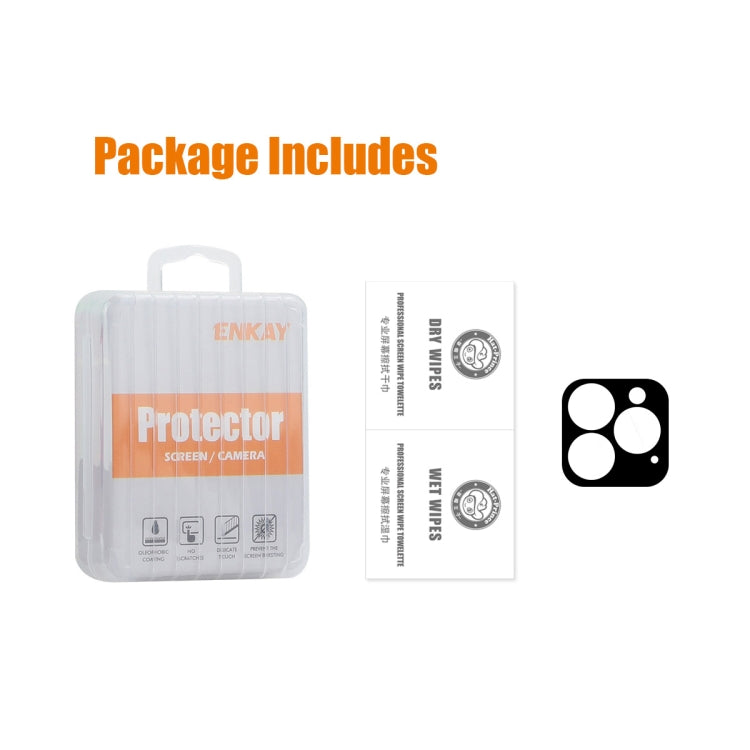 For iPhone 16 Pro / 16 Pro Max ENKAY Hat-Prince 9H Rear Camera Lens Tempered Glass Film by ENKAY