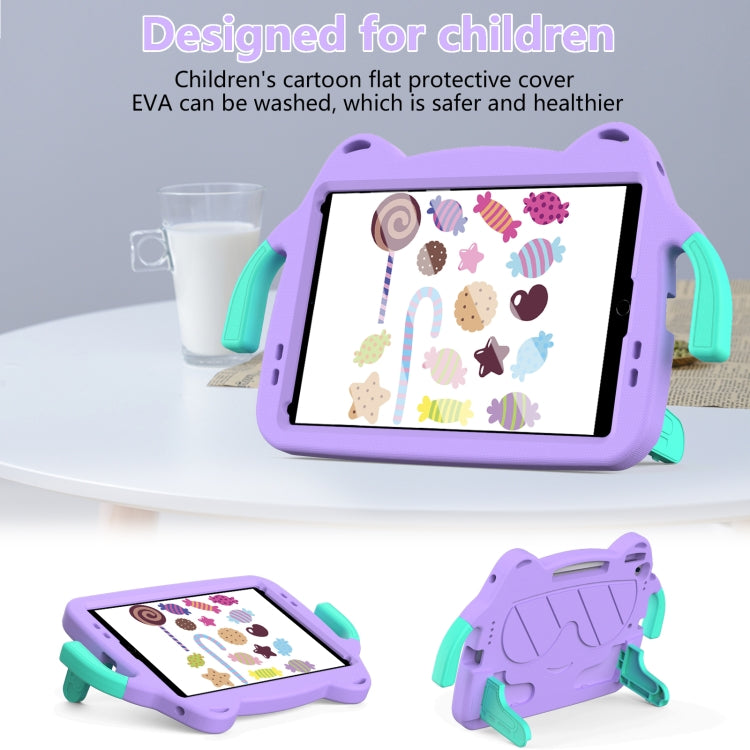 For iPad 10.2 2019 / 2020 / 2021 Ice Baby EVA Shockproof Hard PC Tablet Case(LightePurple+Mint Green) - iPad 10.2 Cases by buy2fix | Online Shopping UK | buy2fix