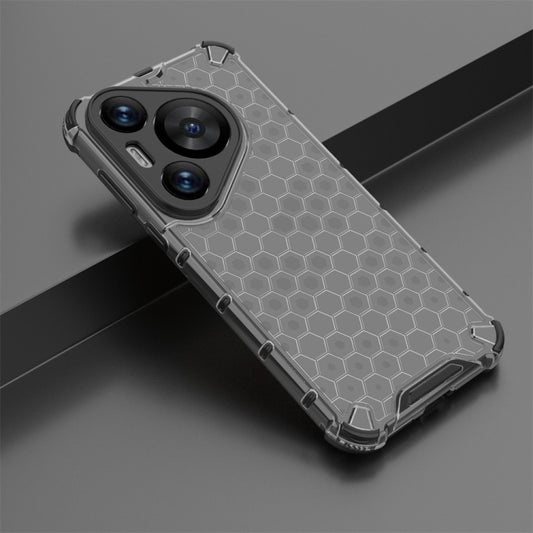 For Huawei Pura 70 Pro+ Shockproof Honeycomb Phone Case(Black) by buy2fix