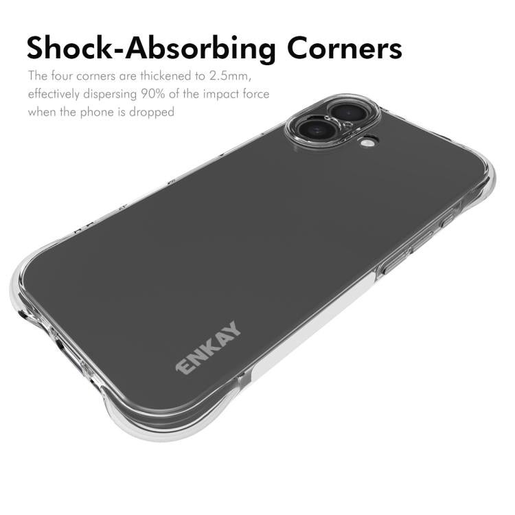 For iPhone 17 ENKAY Hat-Prince Transparent TPU Shockproof Phone Case - iPhone 17 Cases by ENKAY | Online Shopping UK | buy2fix