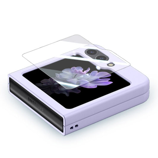 For Samsung Galaxy Z Flip6 / Flip7 FE JUNSUNMAY Smoothly PC + 9H Tempered Glass Protector Folding Phone Case(Black) - Galaxy Z Flip6 5G Cases by JUNSUNMAY | Online Shopping UK | buy2fix