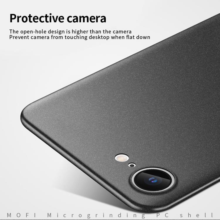 For iPhone 16e MOFI Fandun Series Frosted PC Ultra-thin All-inclusive Phone Case(Blue) - iPhone 16e Cases by MOFI | Online Shopping UK | buy2fix