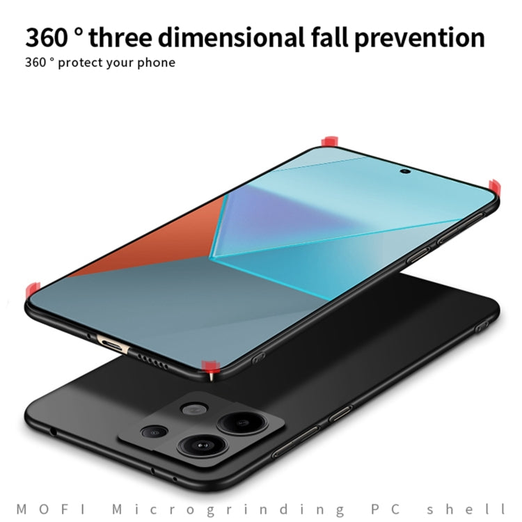 For Xiaomi Redmi Note 13 Pro 5G MOFI Fandun Series Frosted PC Ultra-thin All-inclusive Phone Case(Red) - Xiaomi Cases by MOFI | Online Shopping UK | buy2fix