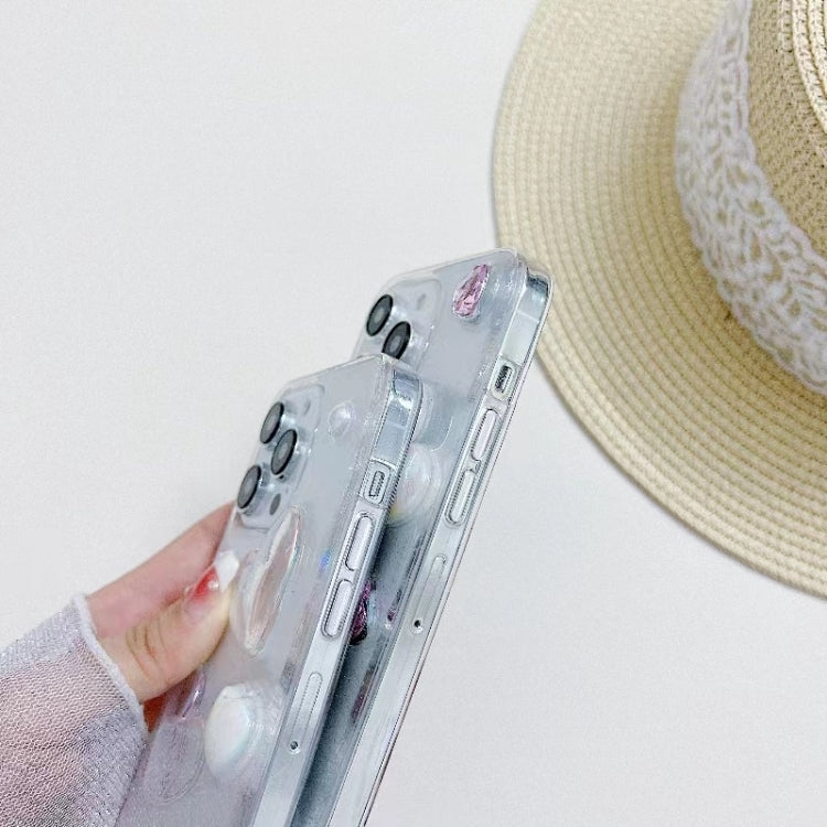 For iPhone 16 Plus Love Epoxy TPU Phone Case(Pink) by buy2fix