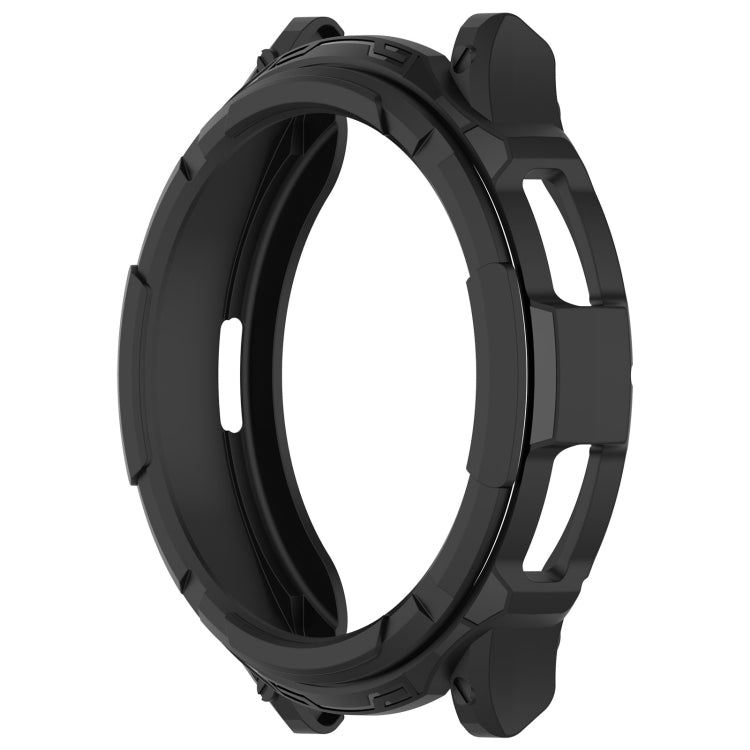 For Samsung Galaxy Watch 6 Classic 43mm Rotating Ring + TPU Armor Watch Protective Case(Black) - Watch Cases by buy2fix | Online Shopping UK | buy2fix