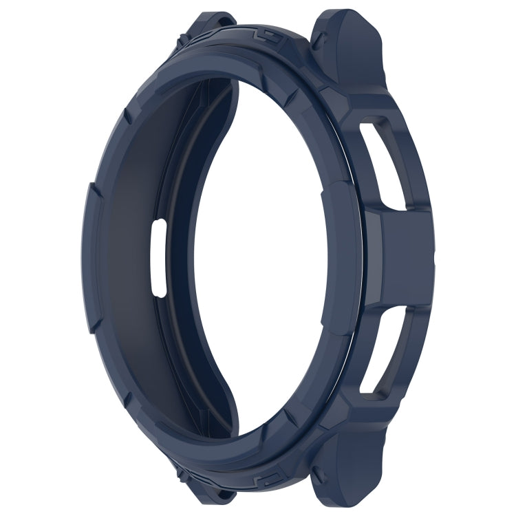 For Samsung Galaxy Watch 6 Classic 43mm Rotating Ring + TPU Armor Watch Protective Case(Blue) - Watch Cases by buy2fix | Online Shopping UK | buy2fix