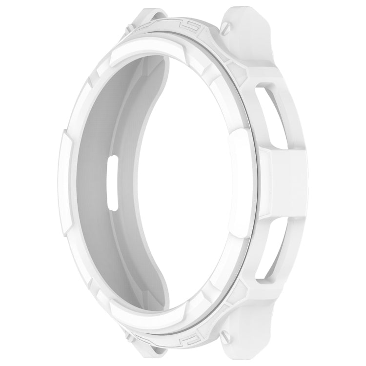 For Samsung Galaxy Watch 6 Classic 47mm Rotating Ring + TPU Armor Watch Protective Case(White) - Watch Cases by buy2fix | Online Shopping UK | buy2fix