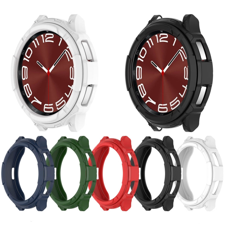 For Samsung Galaxy Watch 6 Classic 43mm Rotating Ring + TPU Armor Watch Protective Case(Black) - Watch Cases by buy2fix | Online Shopping UK | buy2fix