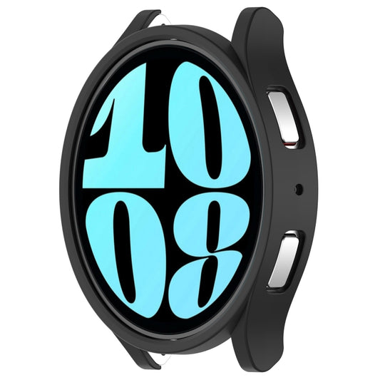 For Samsung Galaxy Watch 6 40mm Half Coverage Hollow PC Watch Protective Case(Black) by buy2fix