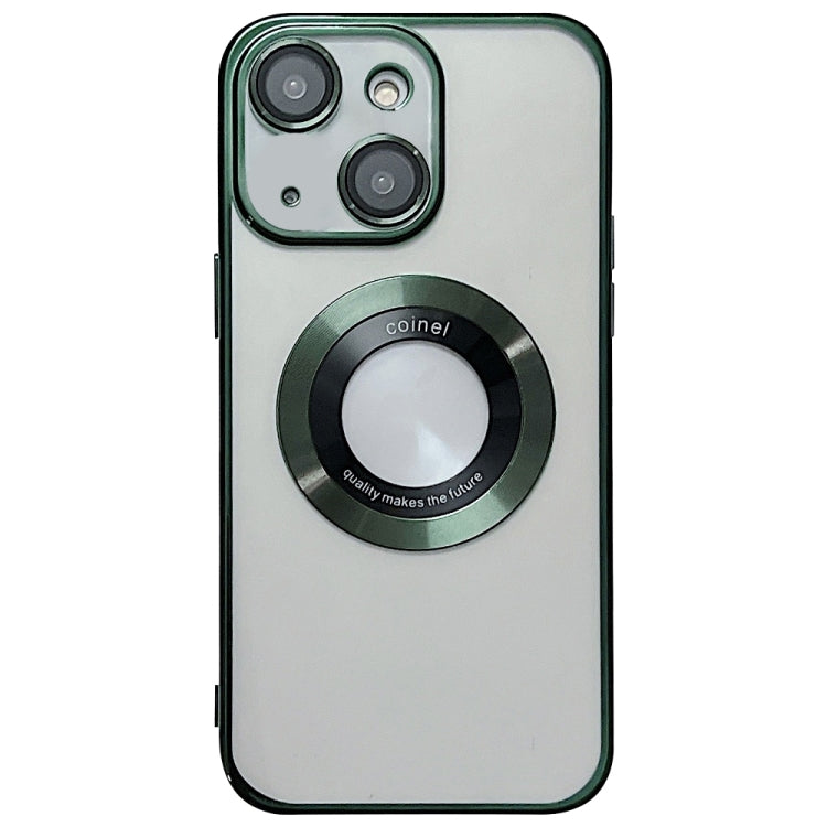 For iPhone 15 Electroplating Magsafe TPU Phone Case(Green) - iPhone 15 Cases by buy2fix | Online Shopping UK | buy2fix
