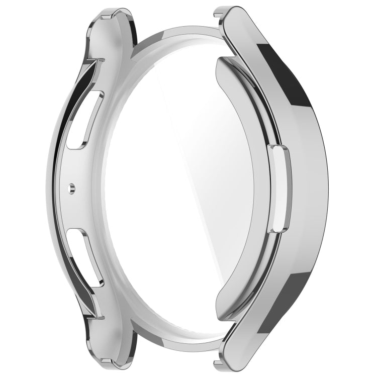 For Samsung Galaxy Watch6 40mm Full Coverage TPU Electroplated Watch Protective Case(Silver) - Watch Cases by buy2fix | Online Shopping UK | buy2fix
