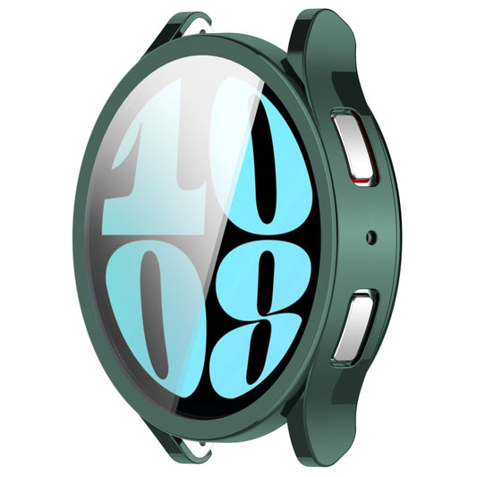 For Samsung Galaxy Watch6 40mm Full Coverage TPU Electroplated Watch Protective Case(Green) by buy2fix