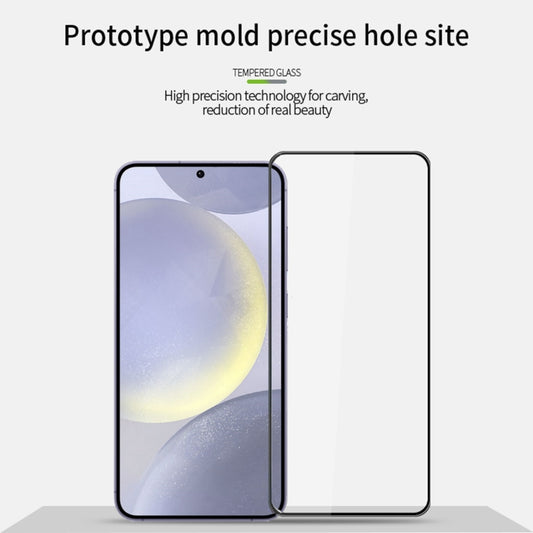 For Samsung Galaxy S25+ 5G PINWUYO 9H 3D Full Screen Explosion-proof Tempered Glass Film(Black) by PINWUYO