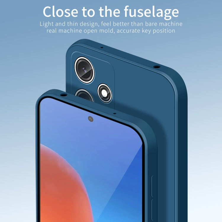 For Xiaomi Redmi 12 5G / Poco M6 Pro PINWUYO Sense Series Liquid Silicone TPU Phone Case(Blue) - Xiaomi Cases by PINWUYO | Online Shopping UK | buy2fix