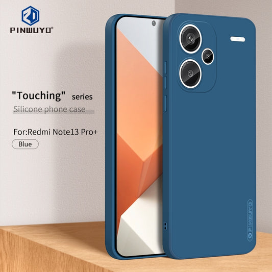 For Xiaomi Redmi Note 13 Pro+ PINWUYO Sense Series Liquid Silicone TPU Phone Case(Blue) by PINWUYO
