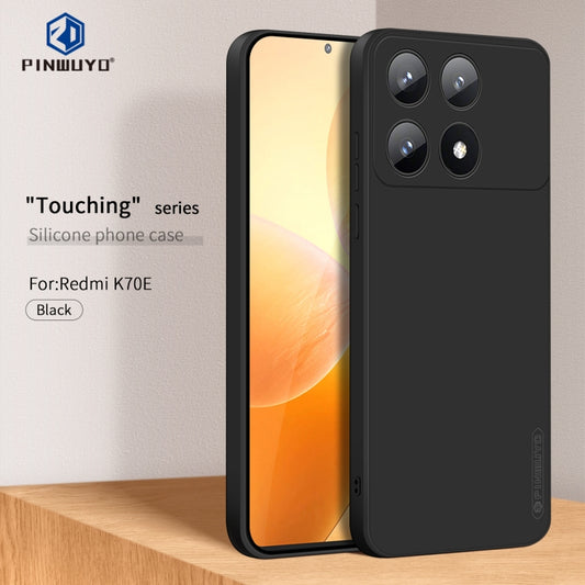 For Xiaomi Redmi K70E PINWUYO Sense Series Liquid Silicone TPU Phone Case(Black) by PINWUYO