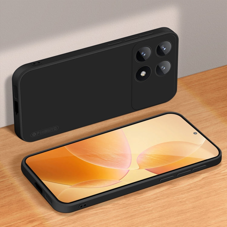 For Xiaomi Redmi K70E PINWUYO Sense Series Liquid Silicone TPU Phone Case(Black) - Xiaomi Cases by PINWUYO | Online Shopping UK | buy2fix